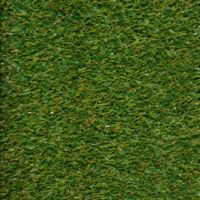 Close up shot of pet turf with green and brown grass strands